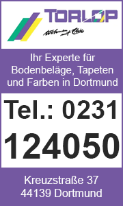 Banner mit Kontaktdaten Thorsten Torlop e.K. in Dortmund – Fachgeschäft für Bodenbeläge