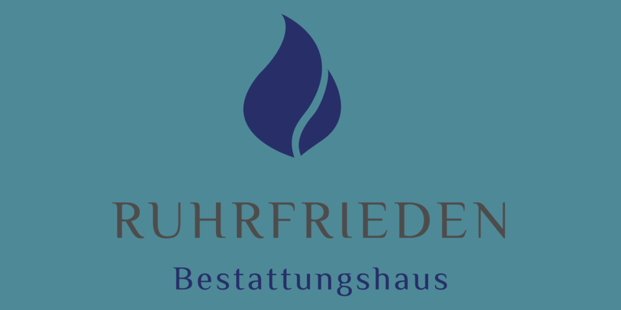 Logo vom Bestattungshaus Ruhrfrieden in Dortmund als Zeichen für Seriosität und einfühlsame Bestattungsdienstleistungen